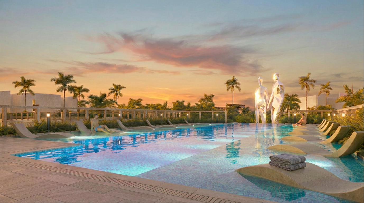 Zona social y lifestyle Point Tulum